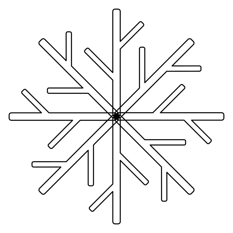 Schneekristall