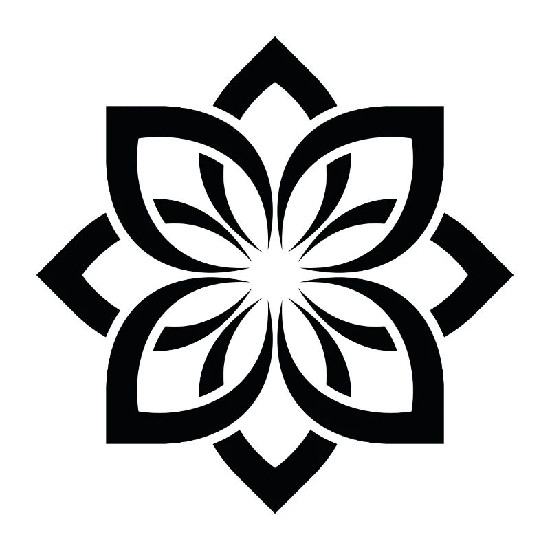 Mandala Chogan des Fleurs Géométriques