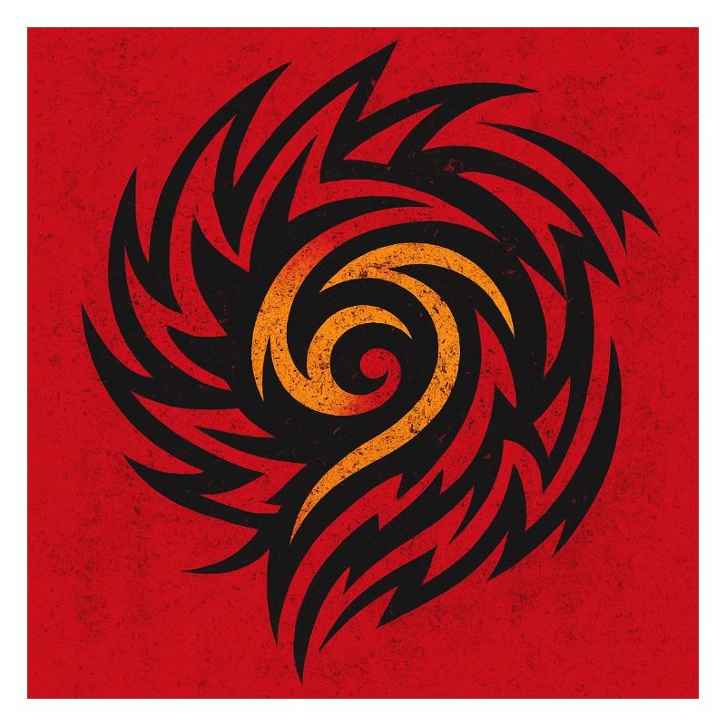 Flammenspirale Tribal