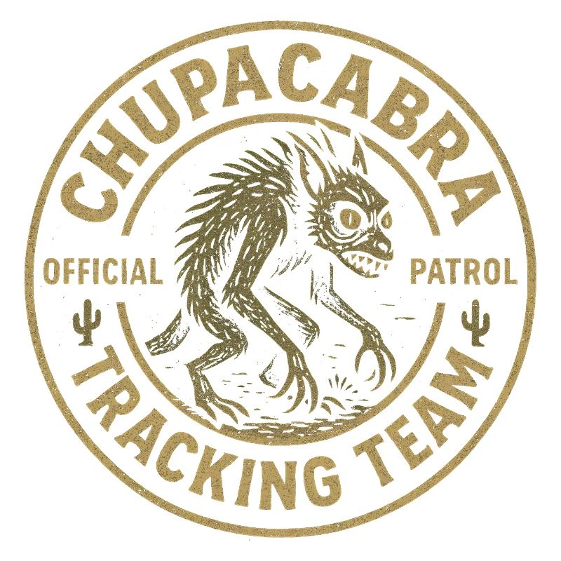 Chupacabra-Verfolgungsteam Lustiges Kryptid Chupac