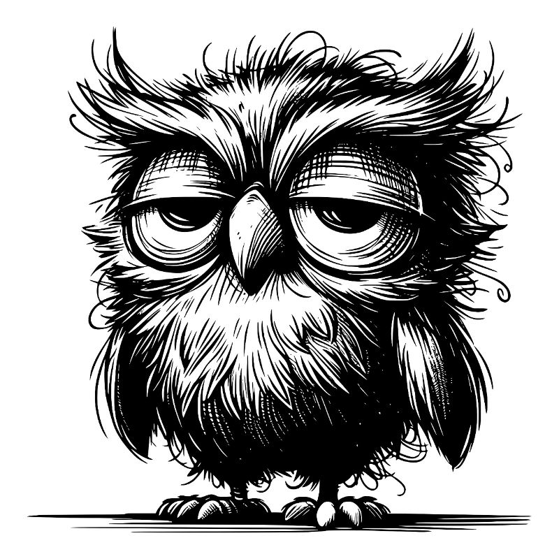Hibou, je ne suis pas grognon, juste pas bien reposé