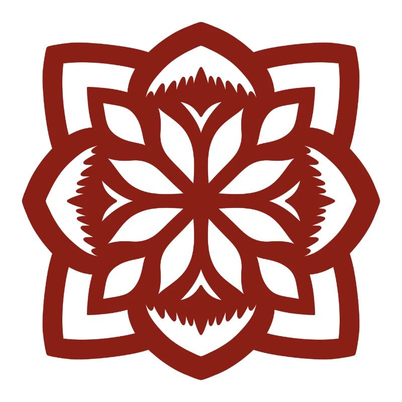 Chinesischer Blumenpapierschnitt