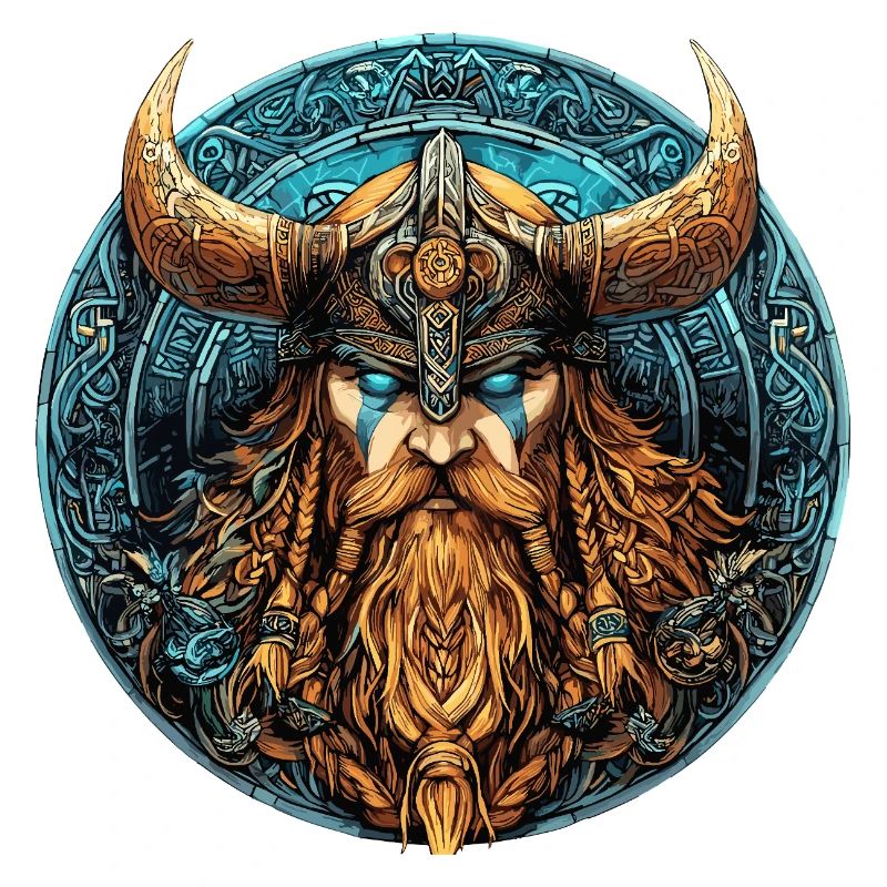 Viking Krieger Runenkreis