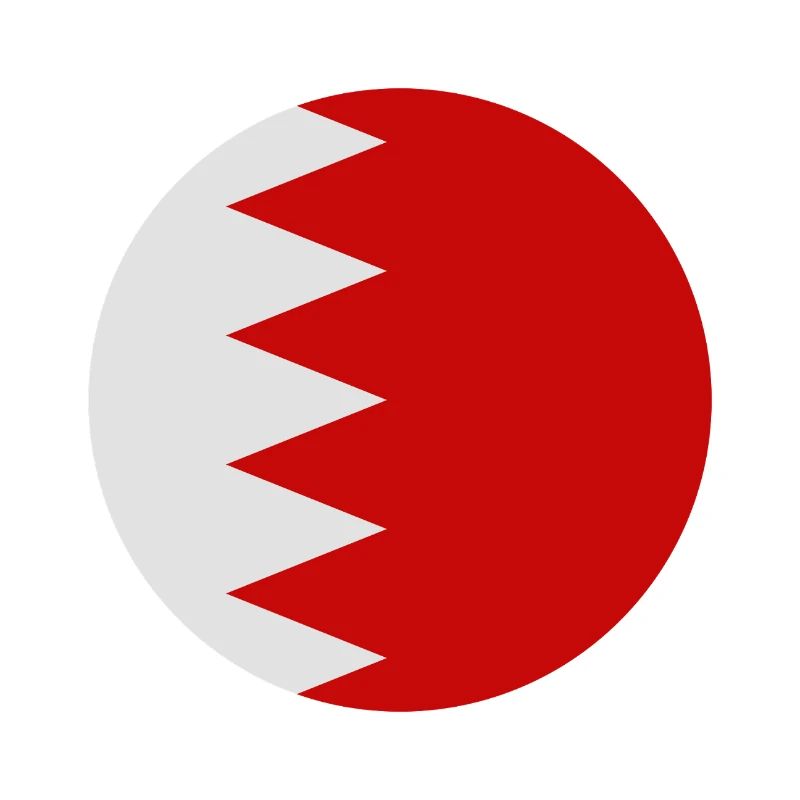 Bahrain-Rundflagge