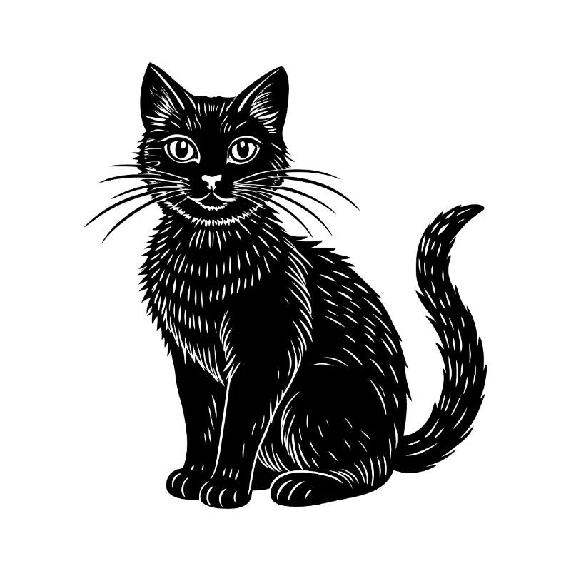 Schwarze Katze