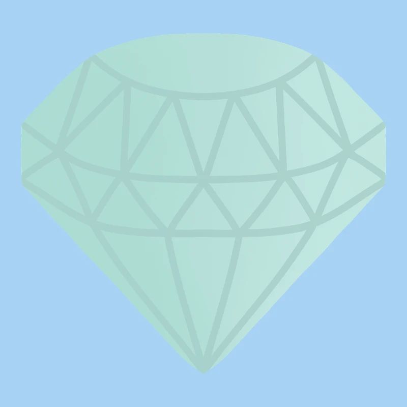 Mint Geometric Diamond