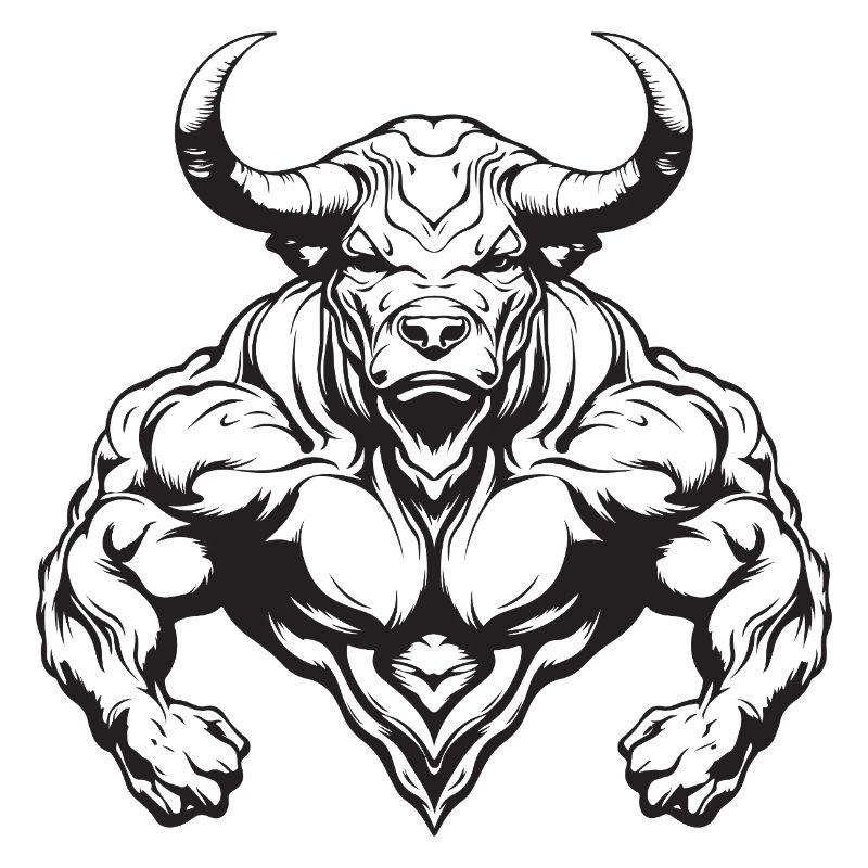 Bulle Stier Bodybuilding