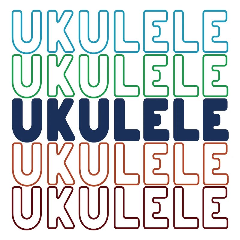 Ukulele typography