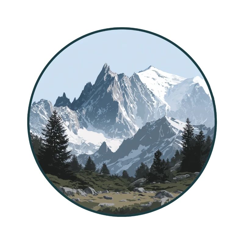 Mont-Blanc-Gebirgslandschaft