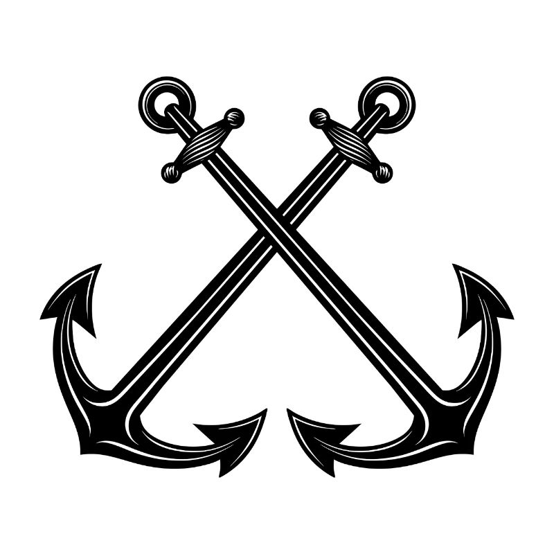 Gekreuzte Anker