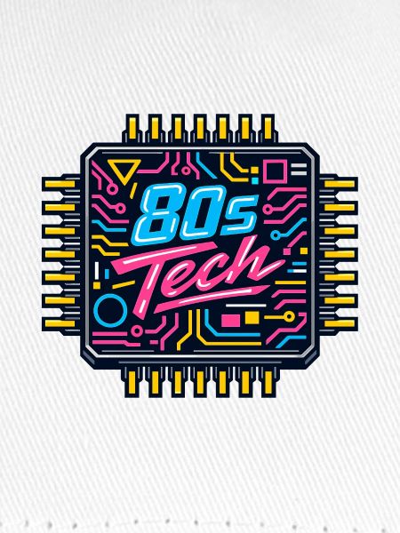 80er Tech Neon Chip