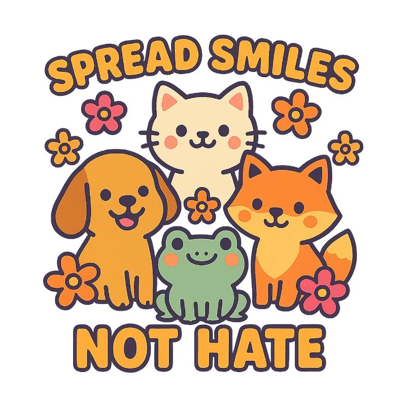 Spread Smiles Not Hate – Niedliche Tierfreunde