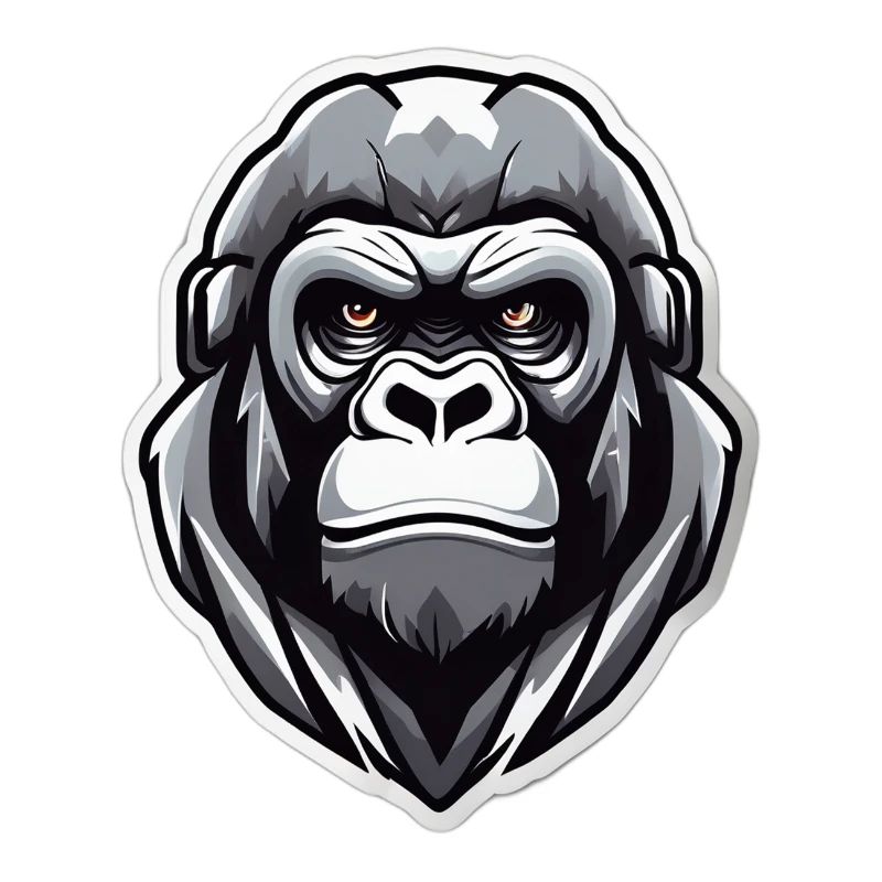 Gorilla-Krieger-Grafik