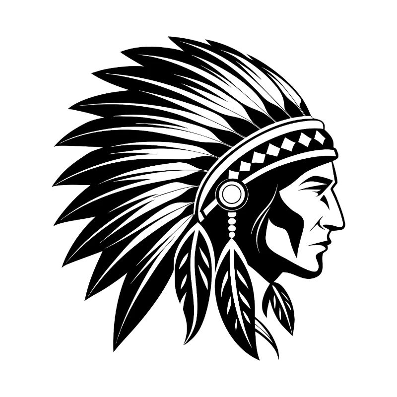 Coiffe de chef amérindien