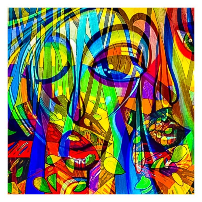 Motif de couleurs Face Abstrait