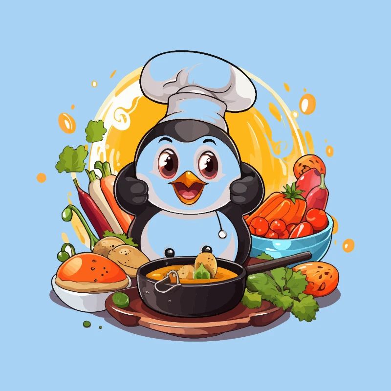 Art culinaire Kitchen Penguin
