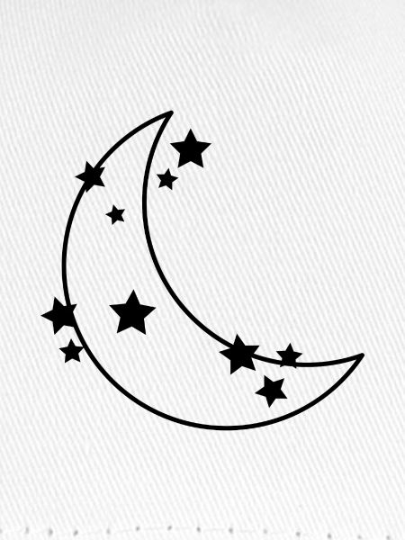 Mond und Sterne
