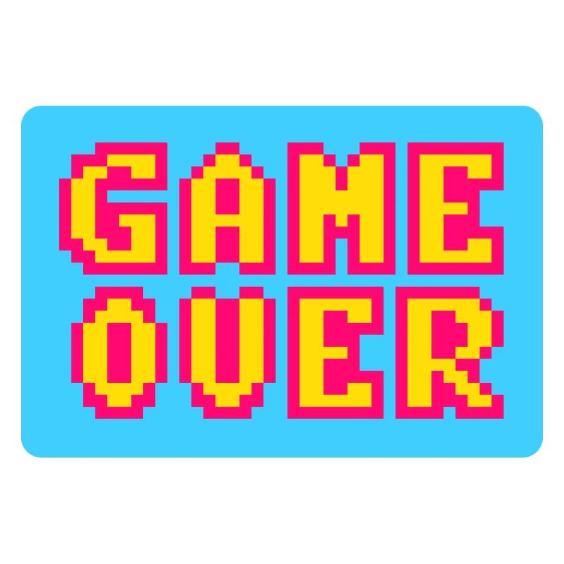 Game Over retrogaming vintage pixels
