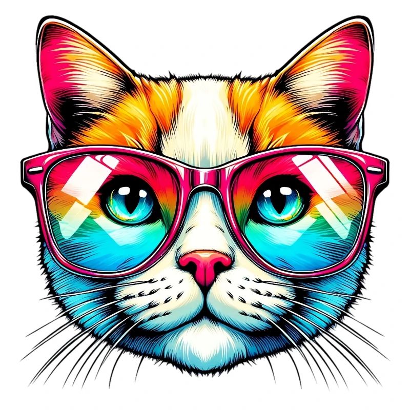Kater mit Sonnenbrille