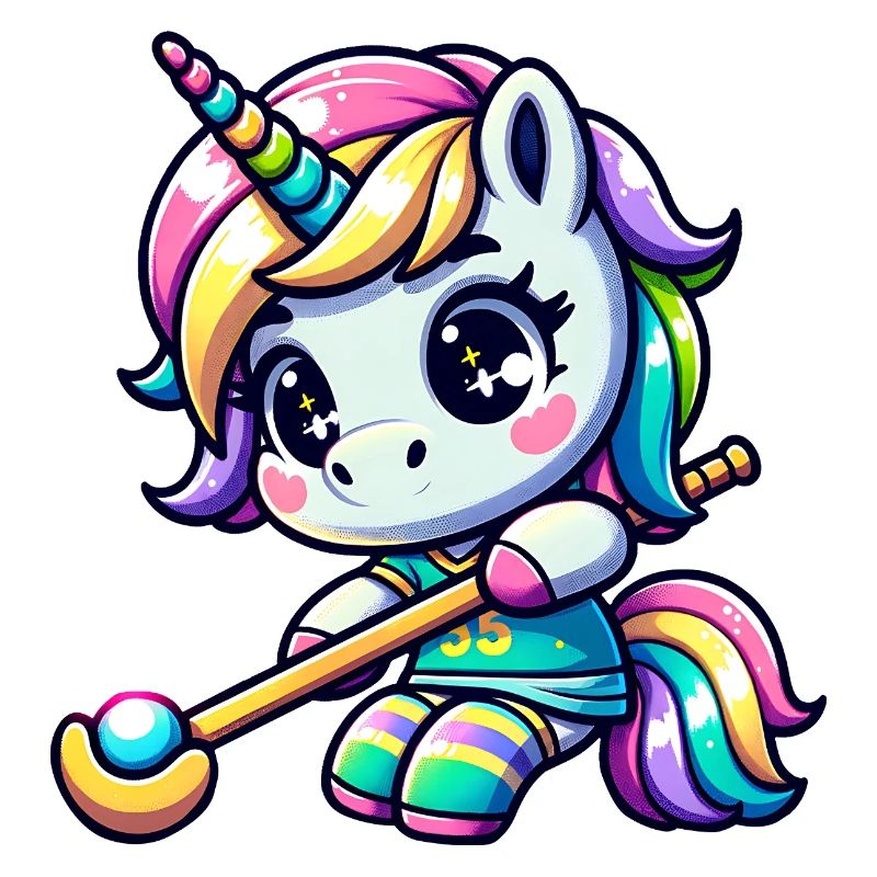 Unicorn 35 Kawaii Rainbow Magic Chibi Style