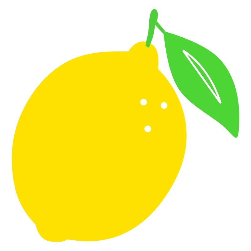 Lemon Flat Print Design