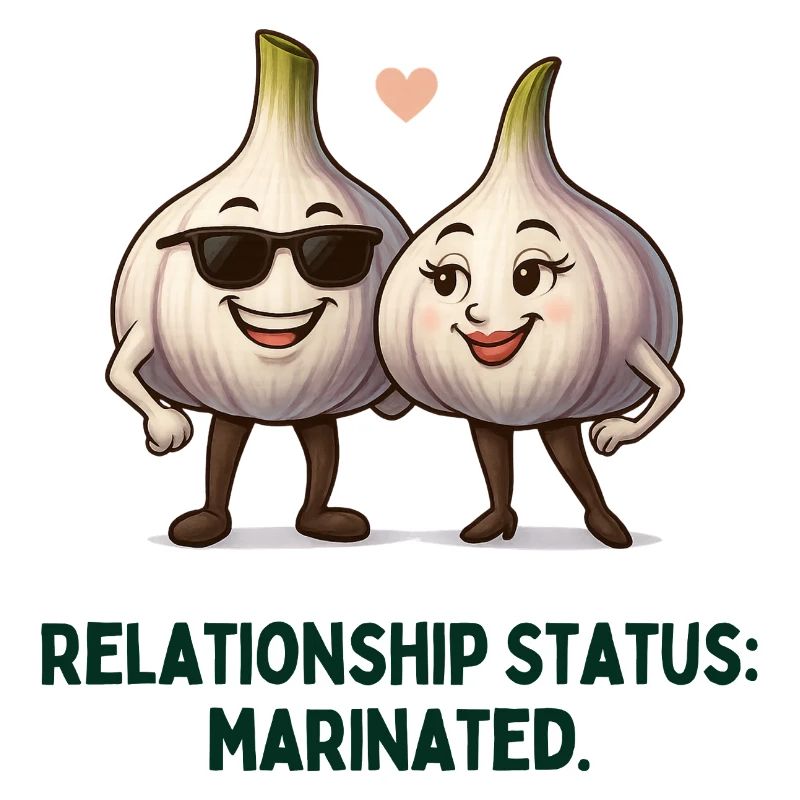 Garlic Relationship Status Marinated Cartoon