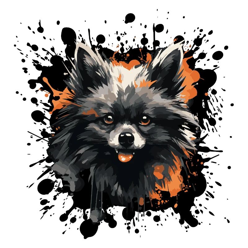 Pomeranian Farb-Splash