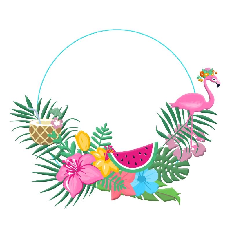 beachy_wreath_flamingo