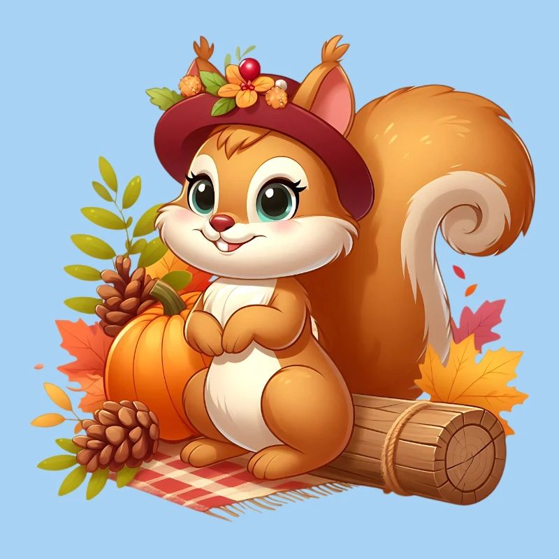 Eichhörnchen Herbst