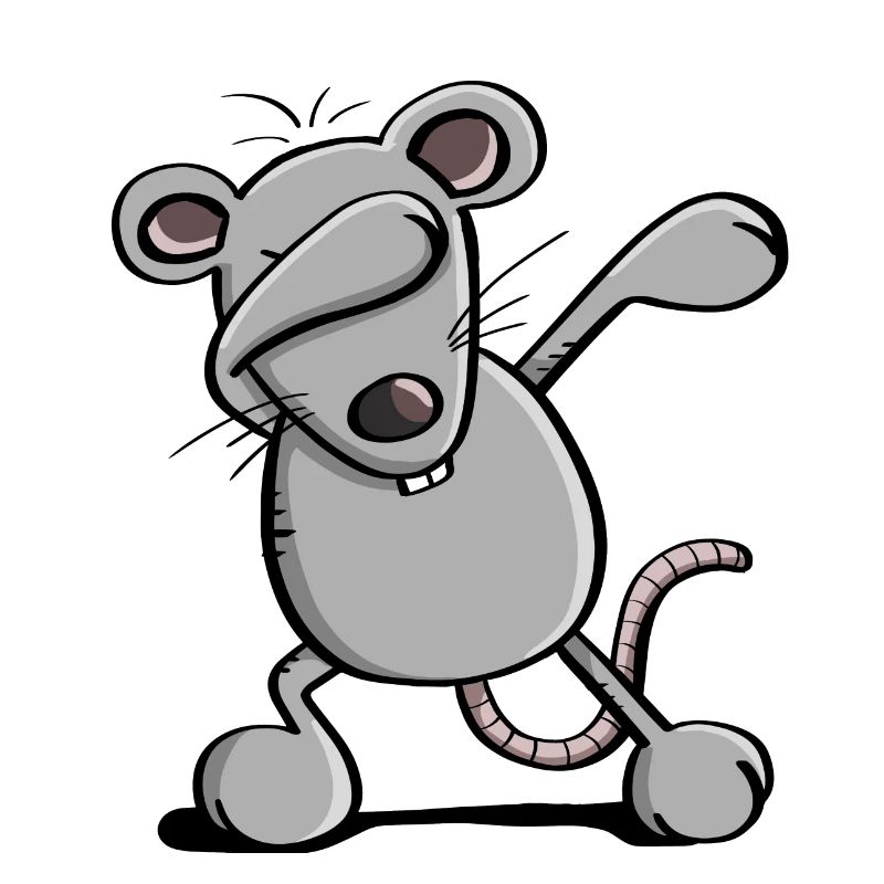 Cool Dab Dance Mouse - Dabbing Rat - Comic
