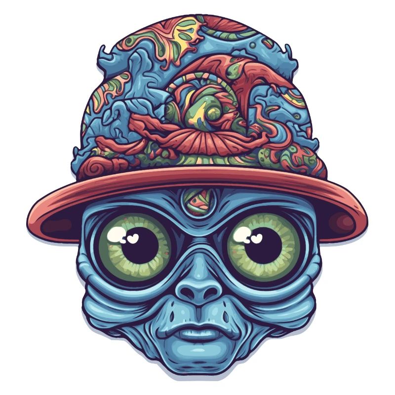 Psychedelischer Alien