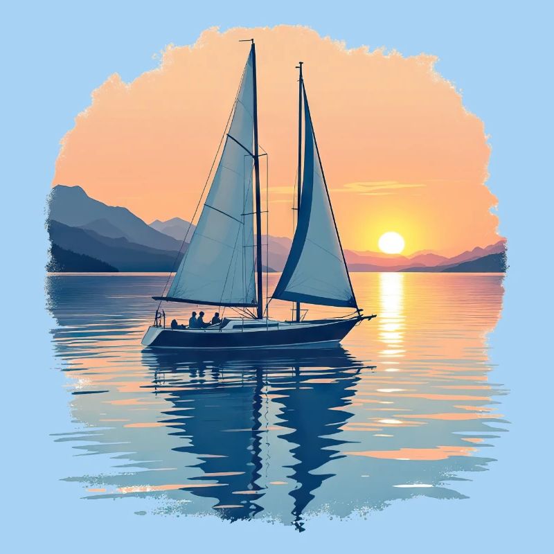 Segelboot auf dem Bodensee