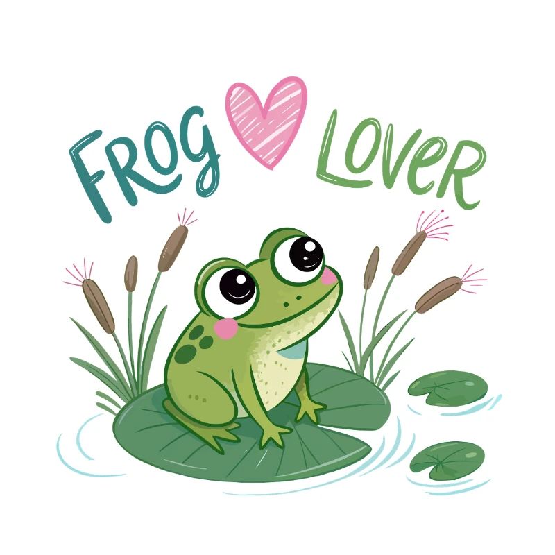 Verliebter Frosch auf Seerose