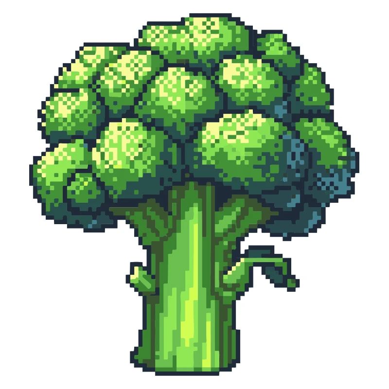 Fresh Pixel Broccoli