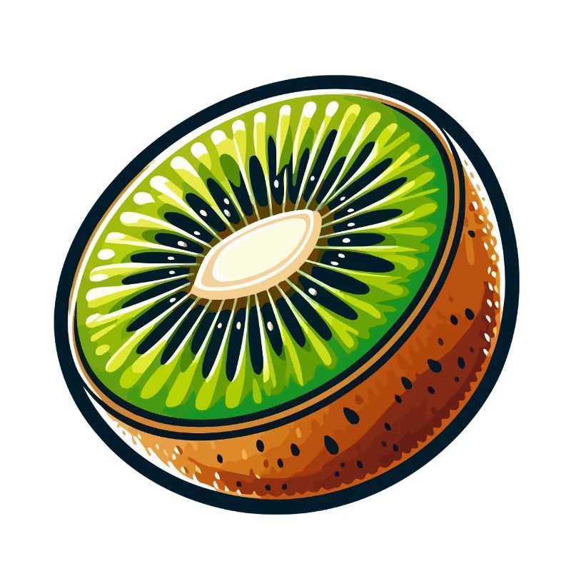 Helle Kiwi-Scheibe