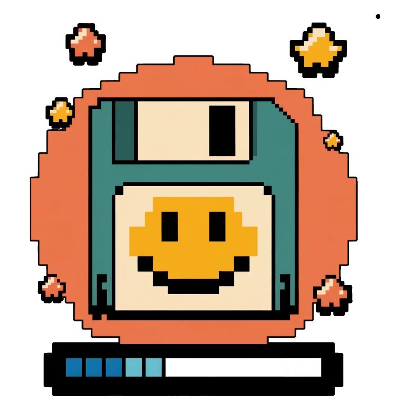 Floppy Disk Retro Internet