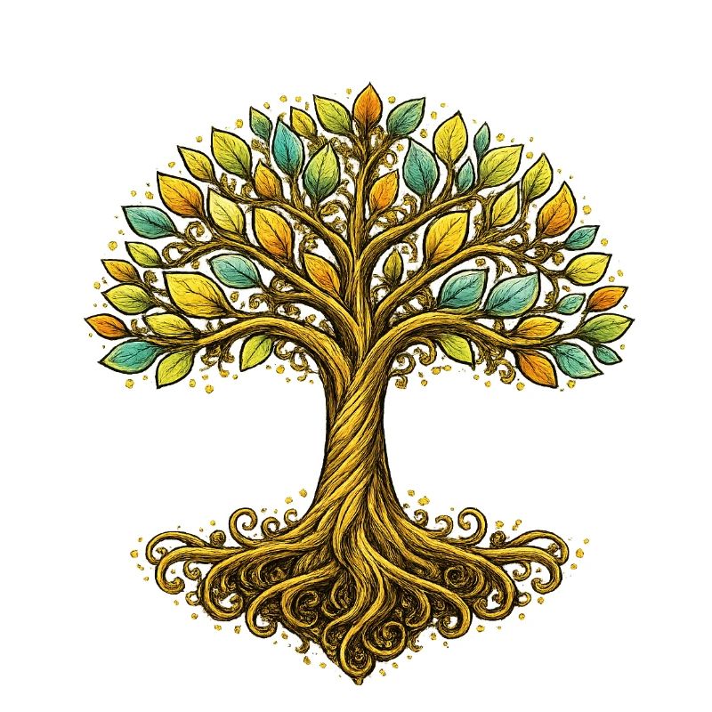 Stylized Tree of Life – Natural Harmony