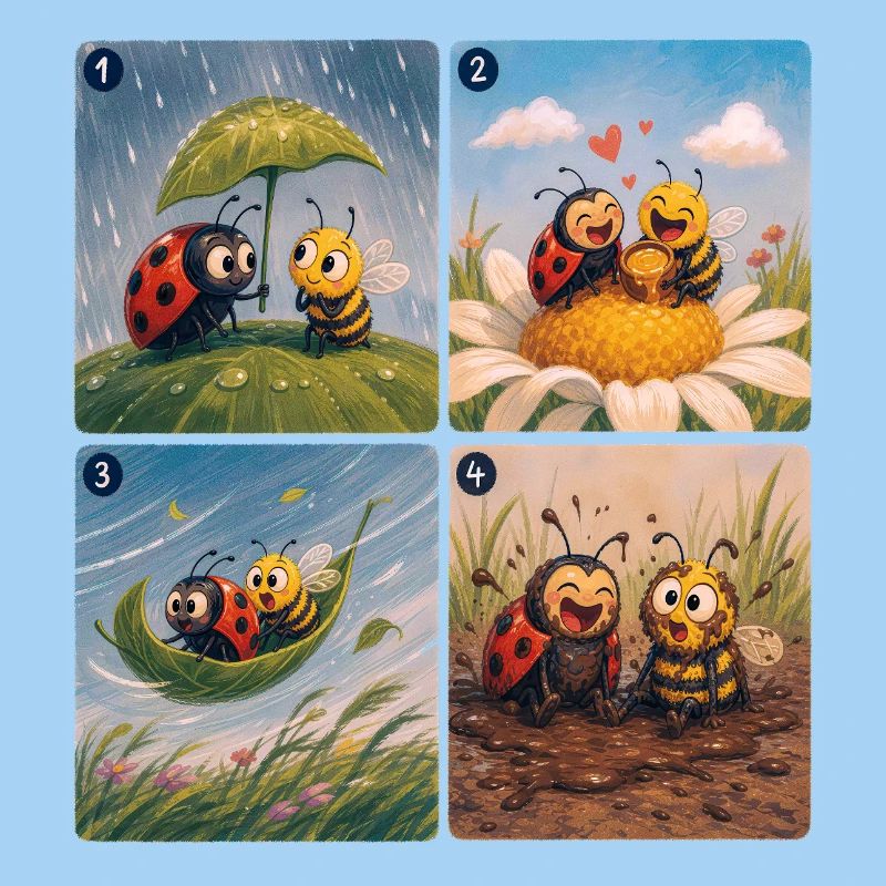 Ladybug und Bee: Eine schöne Freundschaft