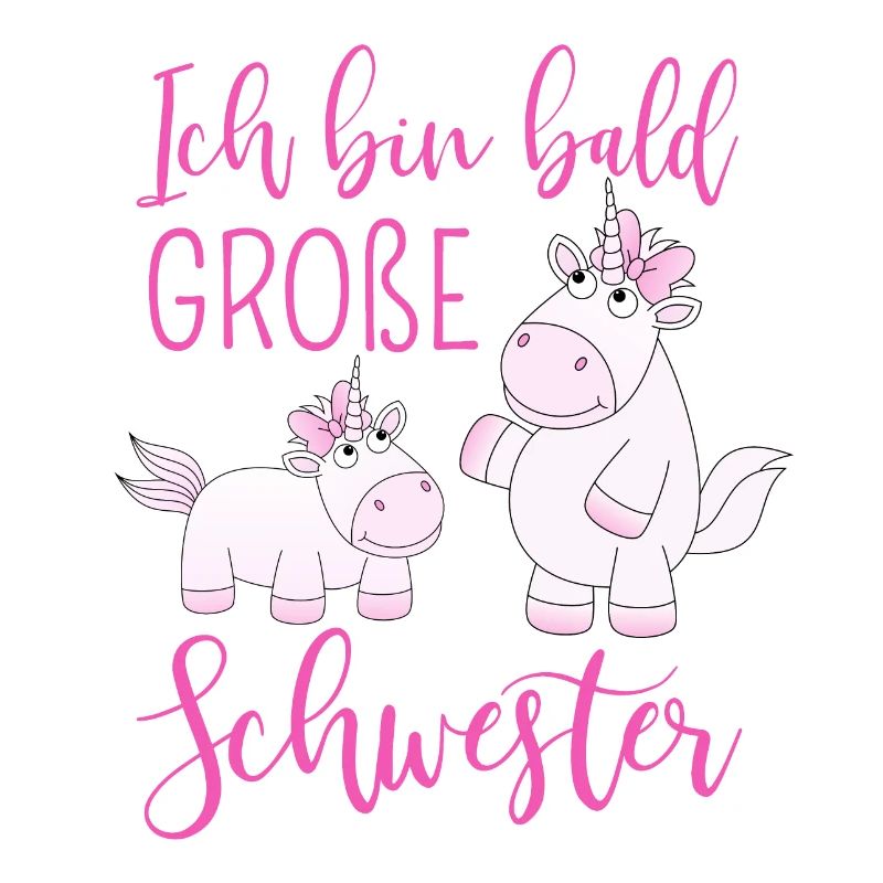 Ich bin bald große Schwester Einhorn