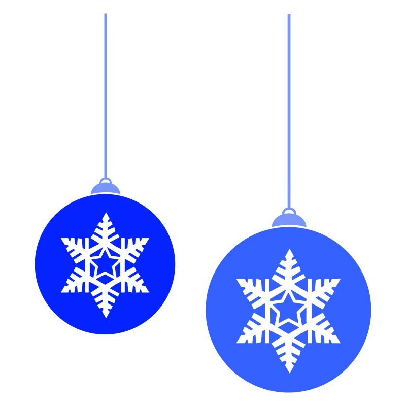 Weihnachtskugeln Stern frost