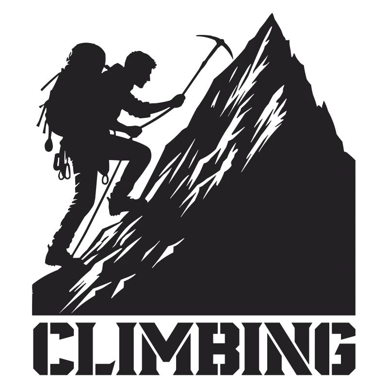 bergsteiger climbing