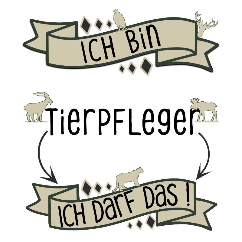 Lustiger Tierpfleger Spruch - ich darf das!