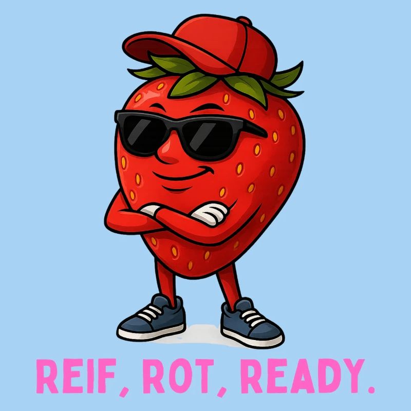 Reif Rot Ready Erdbeere-Maskottchen