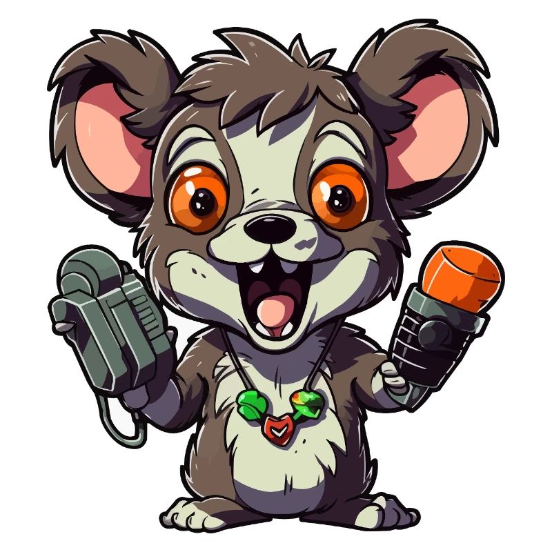 Chibi Ratten-Mikrofon-Combo