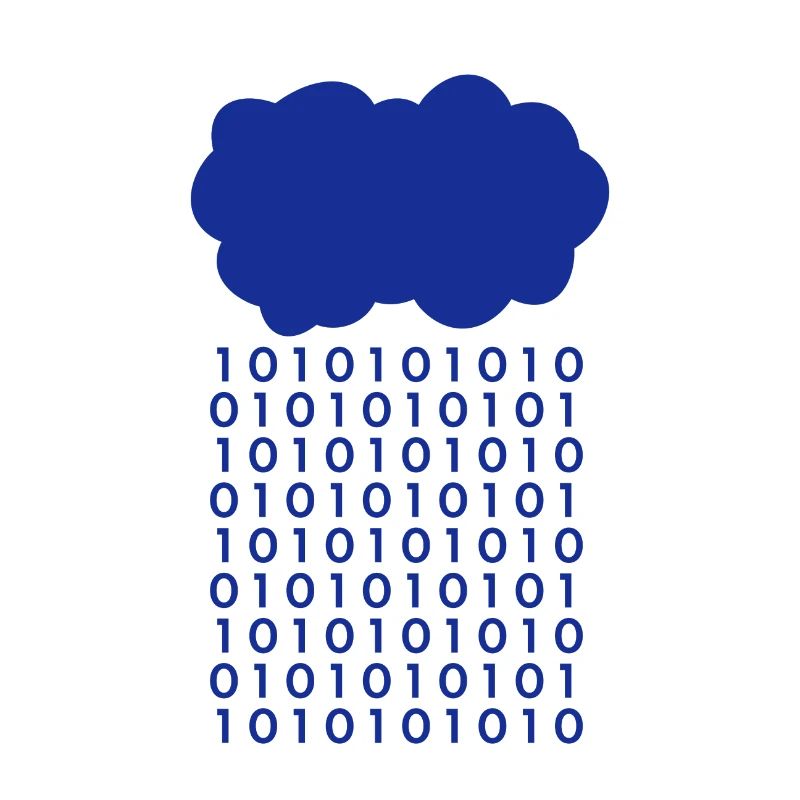Bit Regen Wolke Informatiker