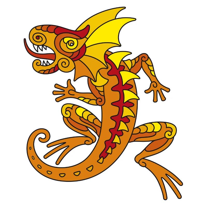 Echse (orange)