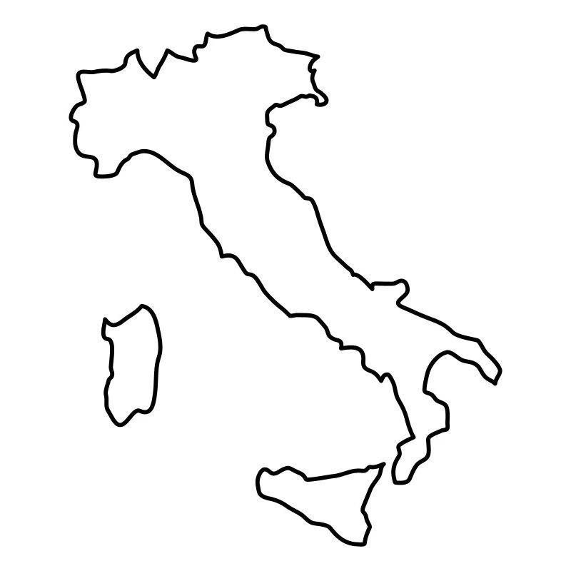 Italia - Umriss