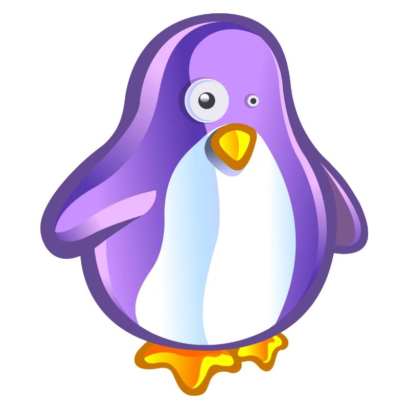 lila Pinguin