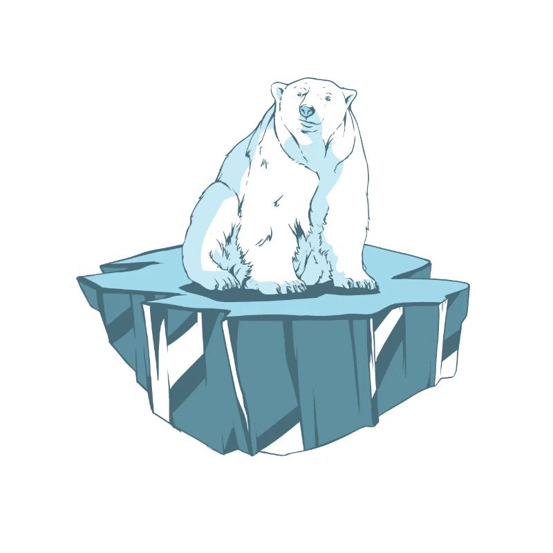 Eisbär auf Eisscholle