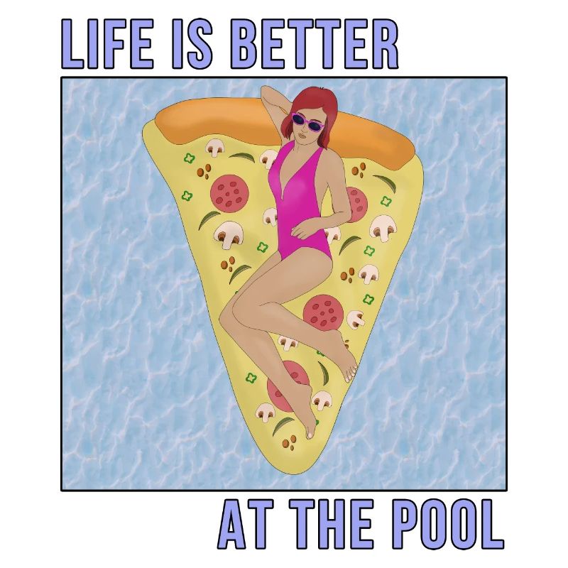 Das Leben ist besser am Pool